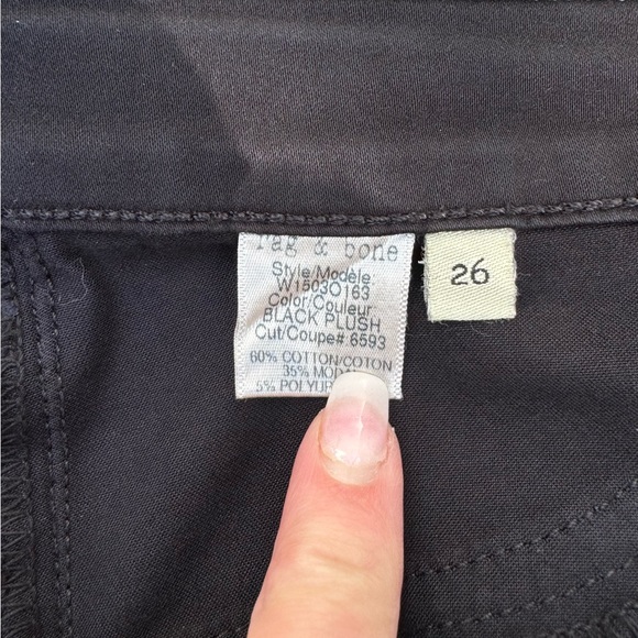 RAG&BONE SALE‼️ REDUCED 50% OFF LISTED PRICE $25 Skinny Soft Legging Black Plush - Picture 7 of 9